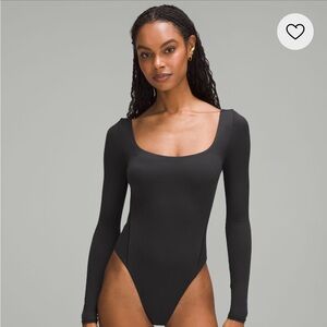 Black Windermost ultra soft long sleeve body suit